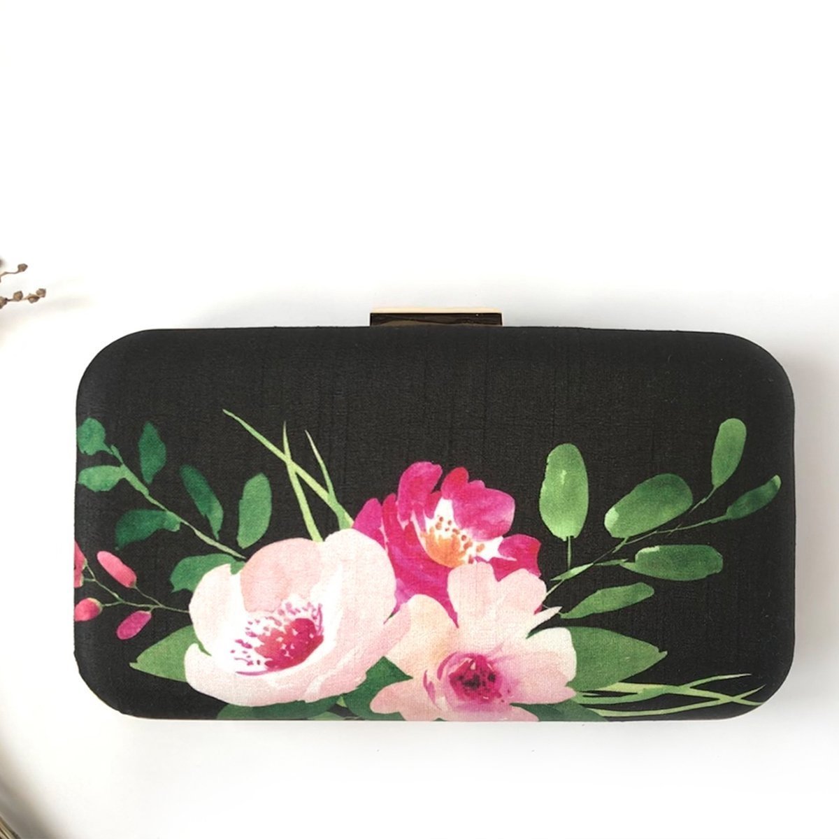 Buy-Noir Nights - Silk Clutch-Cyahi-Online