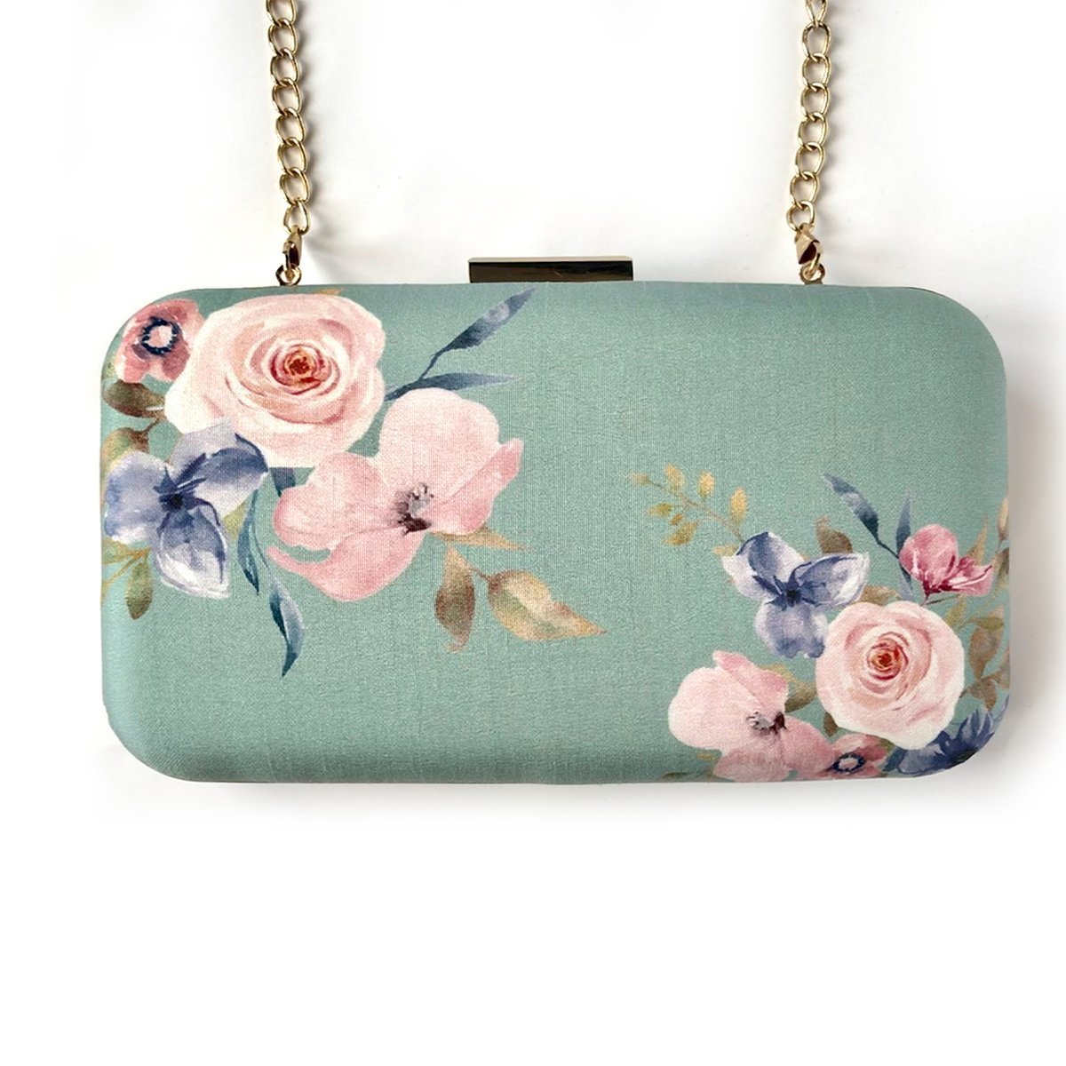 Buy-Sage Tales - Silk Clutch-Cyahi-Online