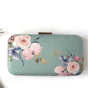 Buy-Sage Tales - Silk Clutch-Cyahi-Online